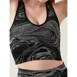 Athleta Aurora Seamless Shine Crop Tank sz XS